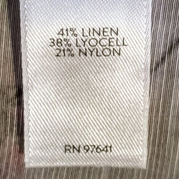 J. Jill Floral Sheer Linen Blend Barley MG Jacket NWT - Picture 5 of 6